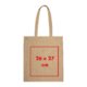 Recycled cotton tote bag with carrying handles.