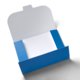 Paper folder with closure flap