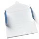 Paper folder with closure flap.