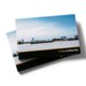 Paper folder with a closure flap for secure document storage.