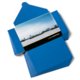 Blue Paper Folder with Closure Tab.