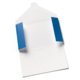 Paper folder with a closing flap.