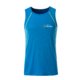 Blue and neon yellow polyester tank top for men.