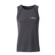 Dark gray polyester sport tank top for men.