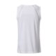 White polyester tank top for men.