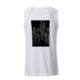 White polyester tank top for men.