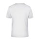 White polyester V-neck shirt for men.
