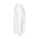 White cotton-polyester sweatshirt for men.