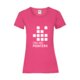 Fuchsia cotton women's t-shirt, tailored fit.