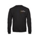 Black polyester and cotton sweatshirt for men.