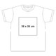 White cotton T-shirt for boys with short sleeves and a round neckline.