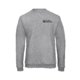 Heather gray cotton-blend sweatshirt for men.