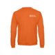 Orange cotton blend sweatshirt for men.