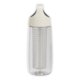 White Tritan water bottle with infuser.