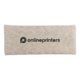Beige writing set with ballpoint pen, pencil, ruler, sharpener and eraser.