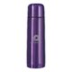 Violet stainless steel thermos with screw cap.