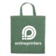 Anthracite cotton bag with carrying handles.