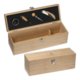 Wooden wine box with clasp.