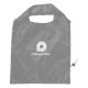 Gray synthetic fiber bag to fold.