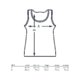 Athletic cotton tank top with racerback.