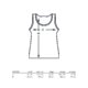 Cotton tank top with wide straps.