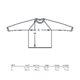 Fabric sweatshirt with long sleeves.