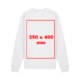 Fabric unisex sweatshirt with long sleeves.