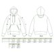 Cotton hoodie with drawstring and kangaroo pocket.