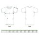 Fabric unisex T-shirt with short sleeves.