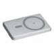 Gray power bank with charging function and USB port.