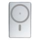 Gray power bank with 5,000 mAh capacity.