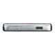 Gray power bank with 5,000 mAh capacity and USB port.
