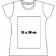 Cotton T-shirt for women with short sleeves and crew neck.