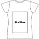 Fabric women's T-shirt with short sleeves.