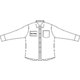 Poplin shirt for men with long sleeves and button placket.