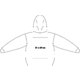 Fabric hoodie for men with hood and kangaroo pocket.