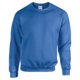 Royal blue men's sweatshirt in cotton blend with crew neck and long sleeves.