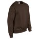 Dark brown cotton blend sweatshirt for men.