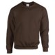 Dark brown cotton-blend sweatshirt for men.