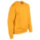 Golden yellow cotton-blend sweatshirt with crew neck.