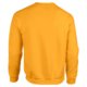 Gold-yellow cotton blend sweatshirt for men.