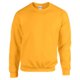 Golden yellow cotton blend sweatshirt for men.