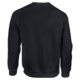 Black cotton blend sweatshirt with crew neck.