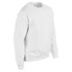 White cotton-polyester blend sweatshirt for men.