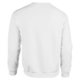 White cotton-polyester blend men's sweatshirt.
