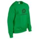 Green cotton blend sweatshirt for men.