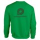 Green cotton blend sweatshirt for men.