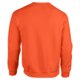 Orange cotton blend sweatshirt for men.