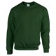 Dark green cotton blend sweatshirt for men.