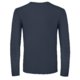 Navy blue cotton long-sleeve T-shirt for men.